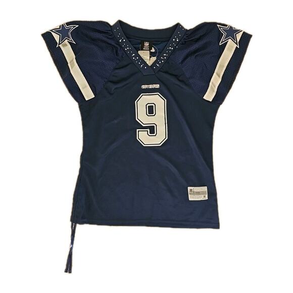 Men’s Reebok Tony Romo #9 Dallas Cowboys Jersey Blue Football Sz XL - NWT - Picture 1 of 6